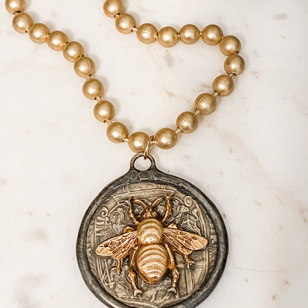 Gold Chain with Bee Charm